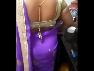 Rekha Aunty Sexy Ass And Back Hot Body In Kitchen